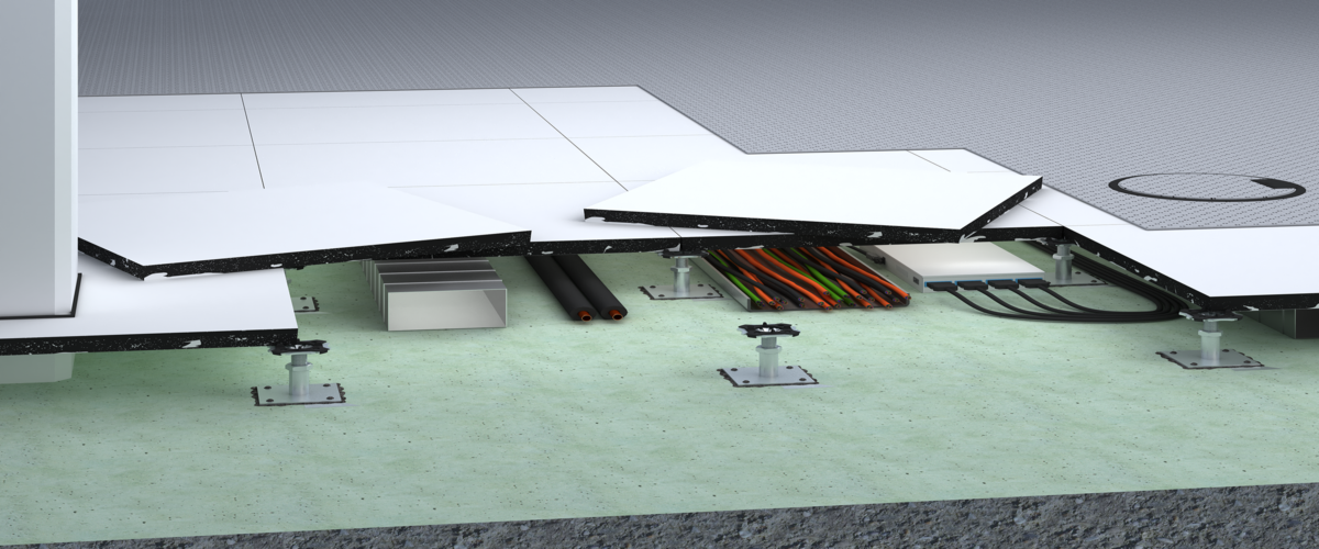 LOOP | Refurbished Raised Floor Panels Made of Calcium Sulphate