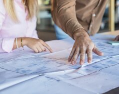 Erklärung eines Gebäudeplans.