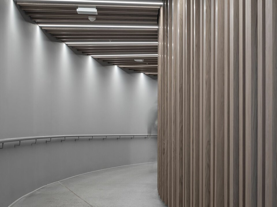 RIBline Timber Slats Ceiling Solo System | Cladding system