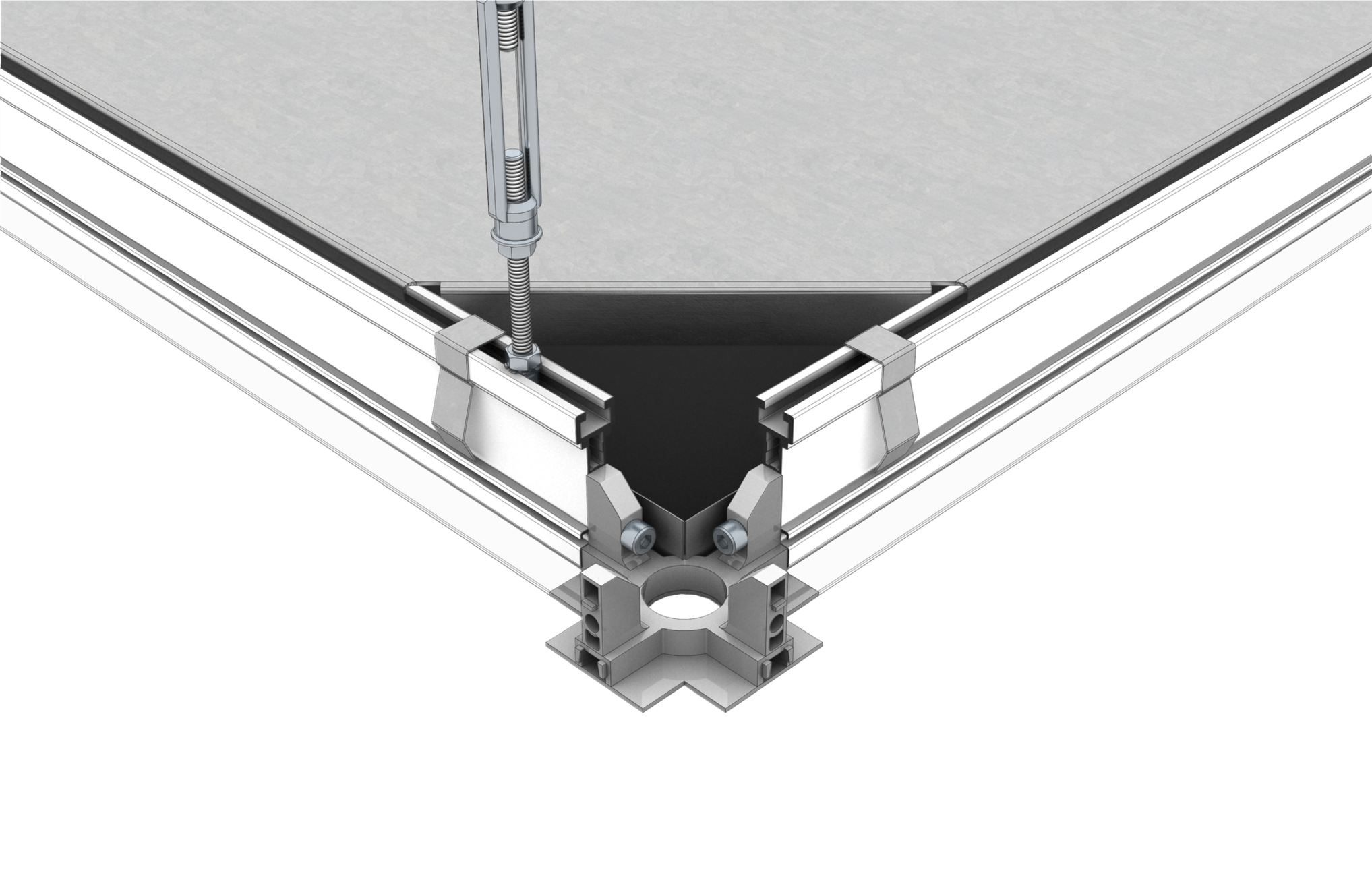 Grid Ceiling with Joint Connectors │ Crossdata 55A