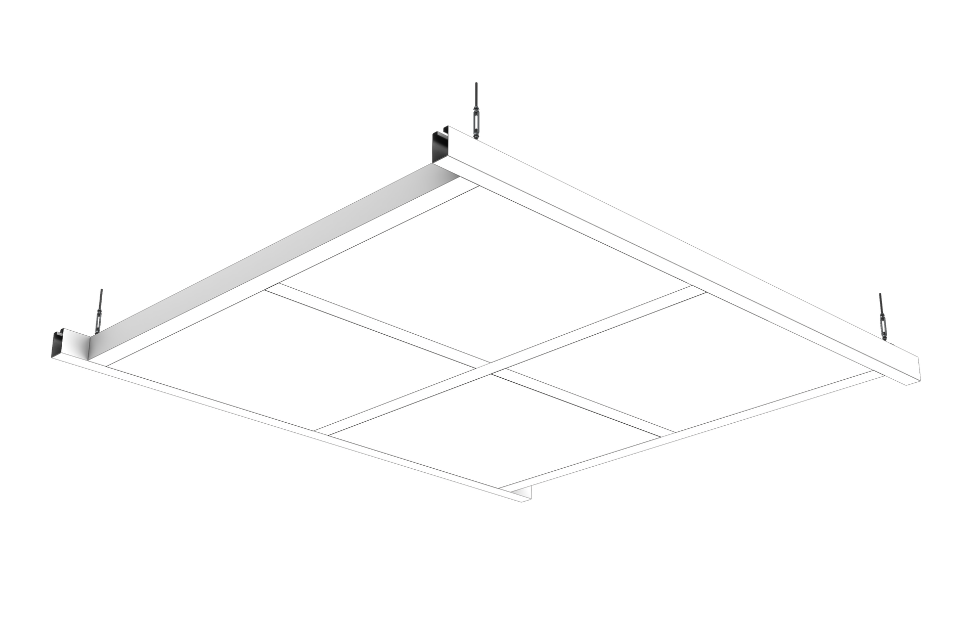 Walk-on Steel Ceiling 80 mm │ Line 80S Type 2