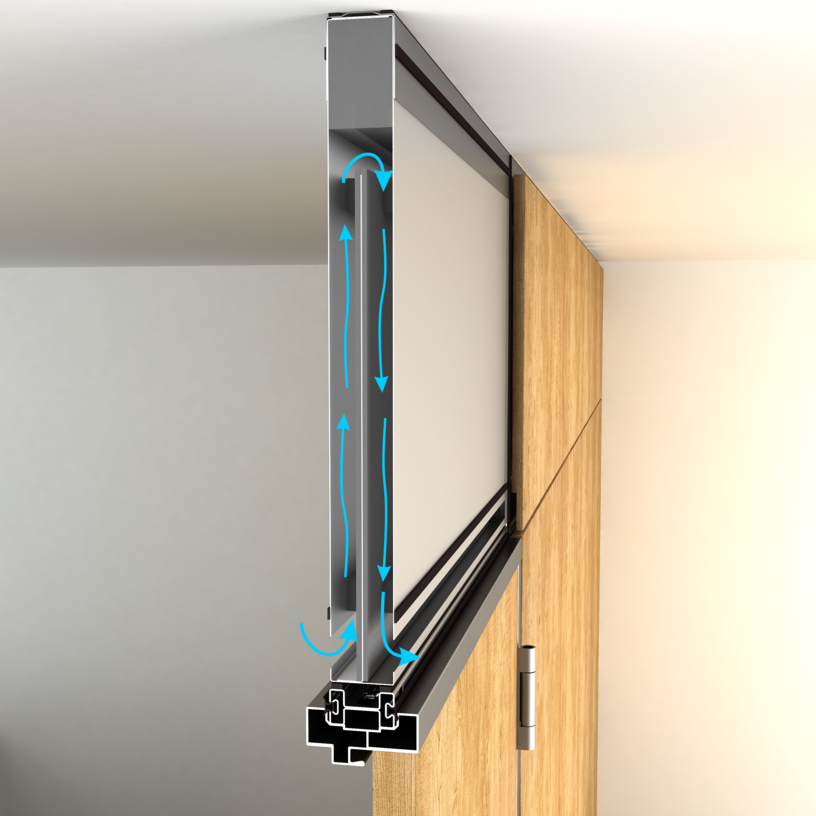 tw_plus-ueberstroemelement-typ1-raumsituationB_00 | © Visualisierung © Lindner Group
